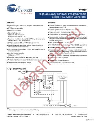 CY2077FS datasheet  